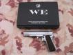 1911 Chrome Silver Plated Full Metal Scarrellante a Gas by WE